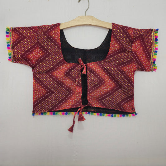 Zigzag Bandhani