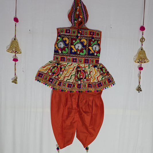 Cross Multicolor Leheriya Bandhani