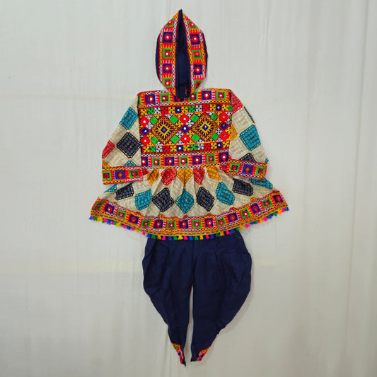 Multicolor Square Bandhni